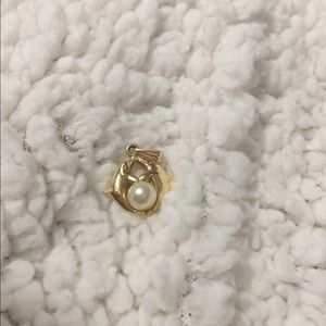 Ring and charm 14k
